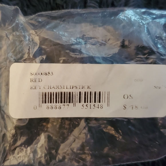 Marc Jacobs NWT Black Leather & Red, Silver Lipstick Key Charm Pendant Necklace - Picture 5 of 5